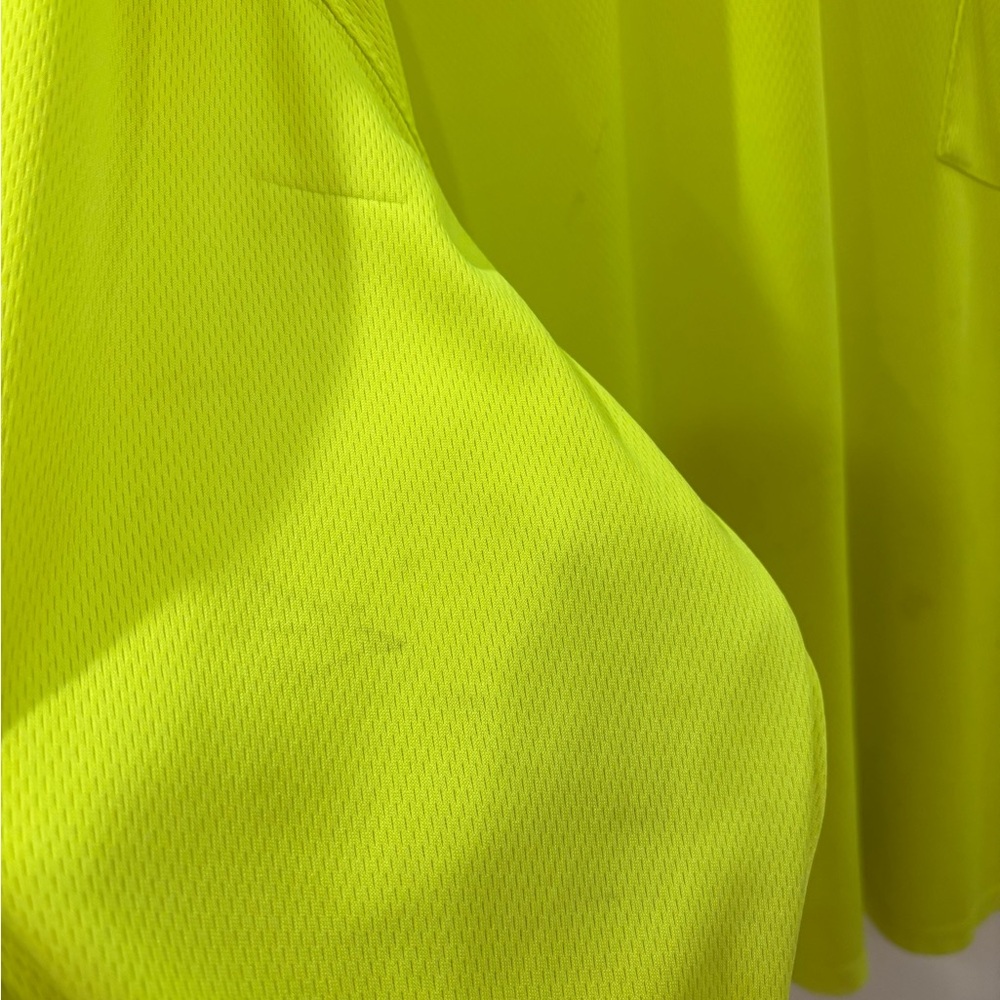 Carhartt Force Hi-Vis Neon Yellow Long Sleeve Pocket Work Shirt XL Relaxed Fit - Picture 5 of 8